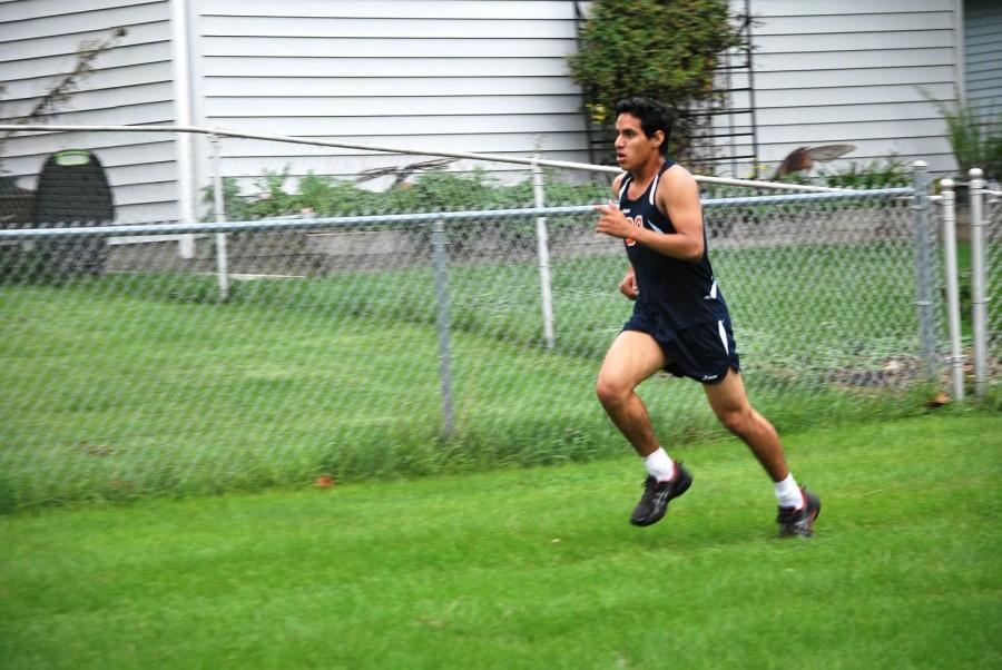 Danny Moya runs for the BG cross country team.