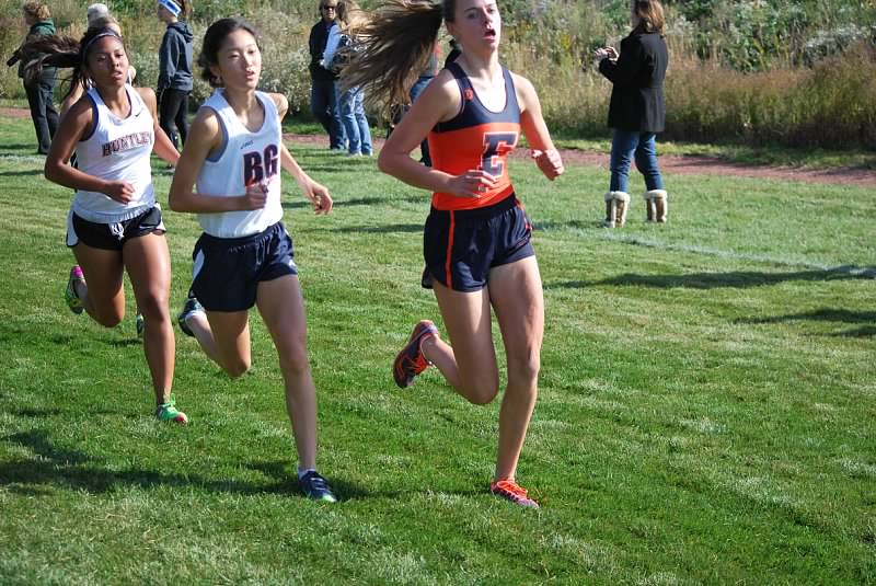 Junior Katilyn Ko keeps a strong pace in a recent meet 