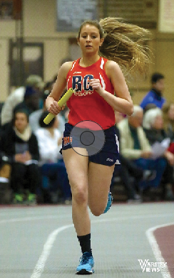 Junior Monica Moore competes at Maine South meet. 