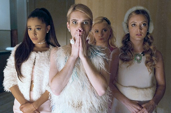 A shot from an episode of Scream Queens.