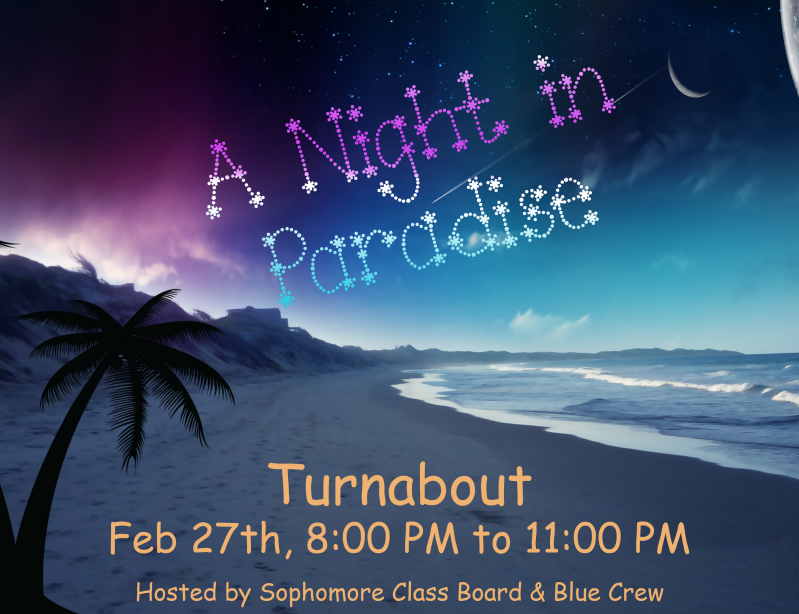 The flyer for the turnabout dance.