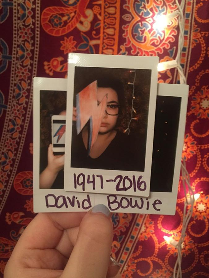 Some of Bowie's fans commemoration