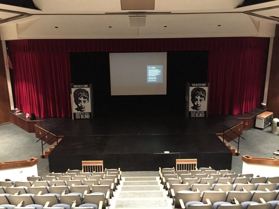 The BG theater sits vacant during Covid-19 restrictions.