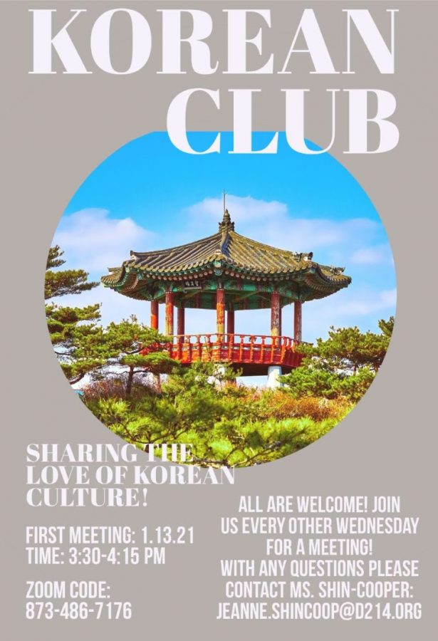 Flyer advertising the new Korean club.