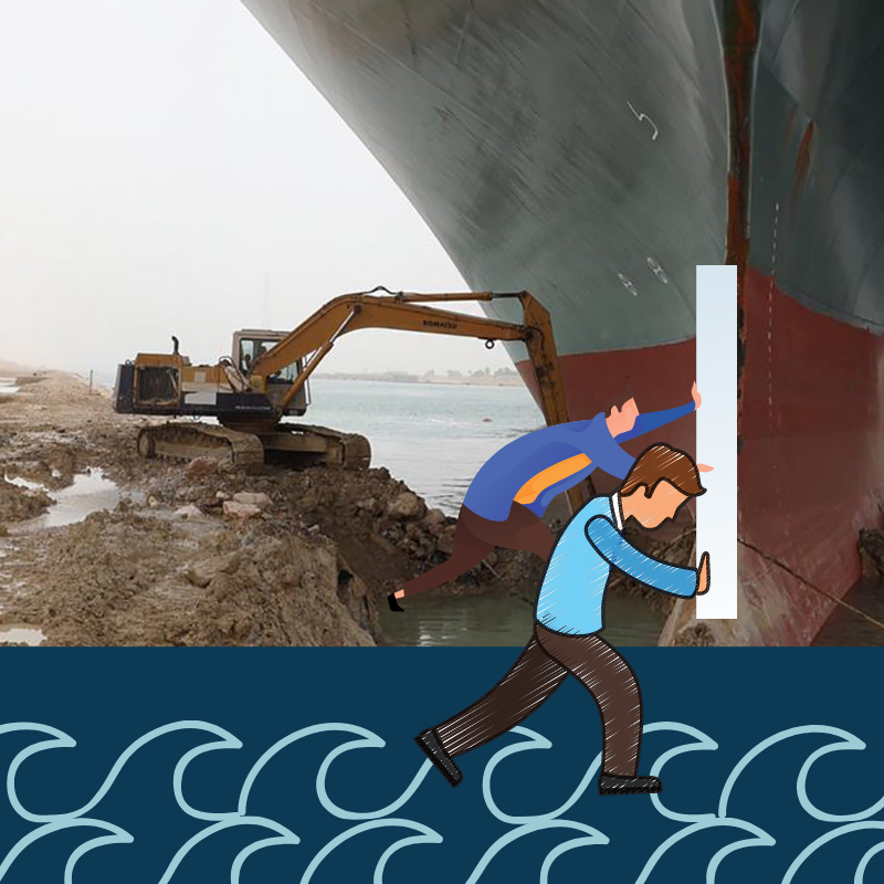 BG students get unique service opportunity helping the Suez Canal boat get unstuck