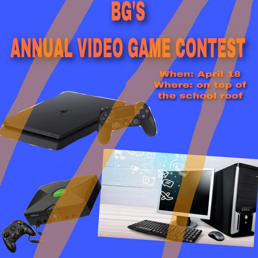 Press the play button “on” for the annual video game contest