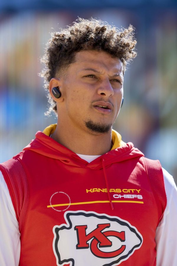 SUPER BOWL QB : Quarterback Patrick Mahomes of the Kansas City Chiefs wins against the Philadelphia Eagles during Super Bowl LVII