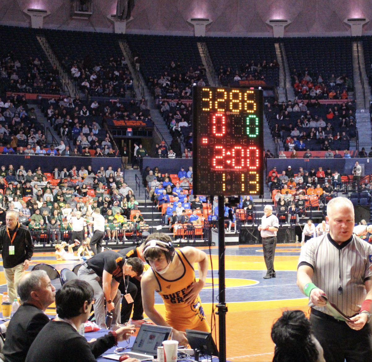 Freshman Bison Makes History at State Wrestling Tournament!!